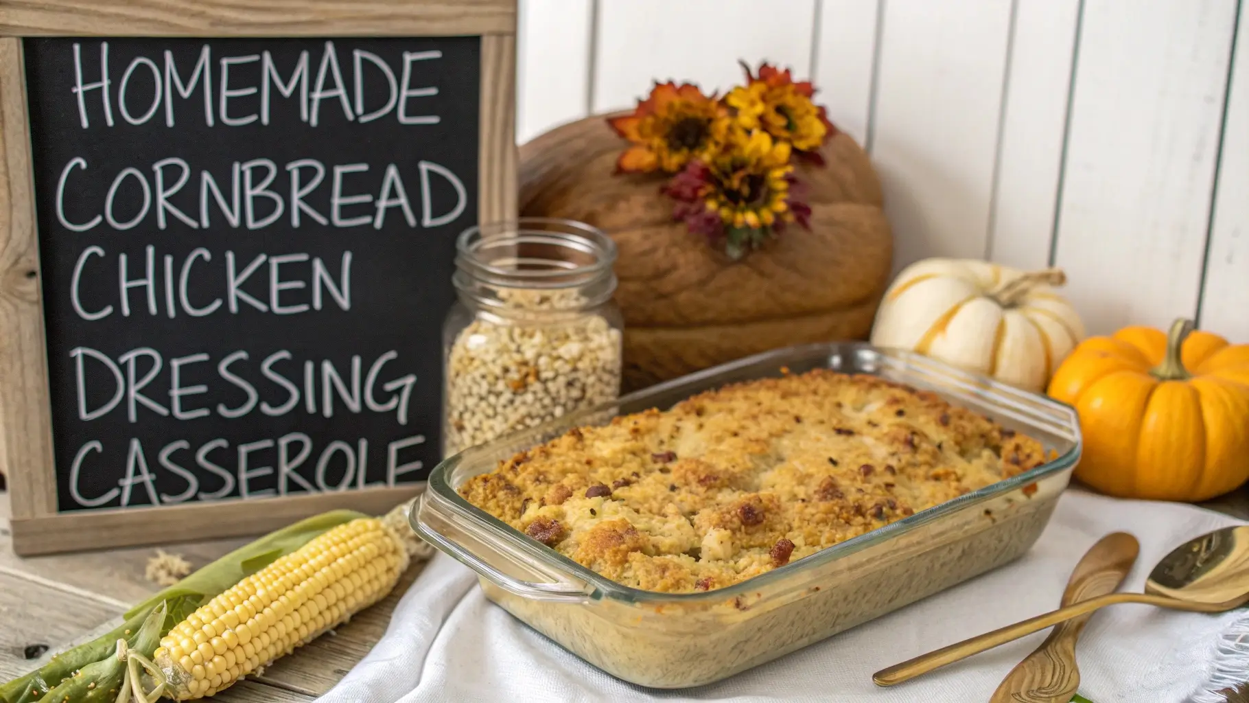 cornbread chicken dressing casserole