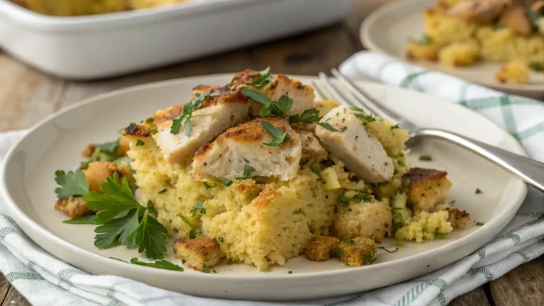 cornbread dressing with chicken