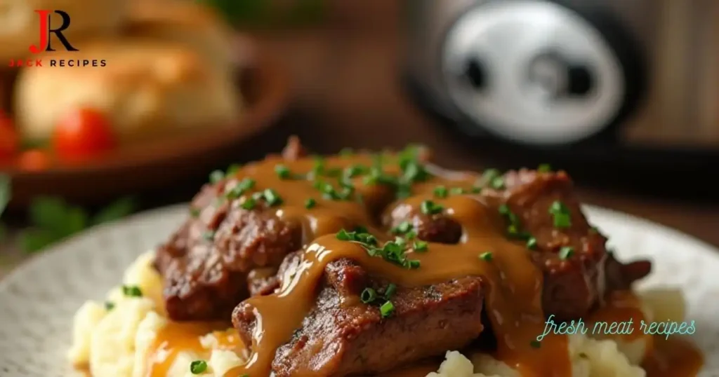 crock pot cube steak and gravy