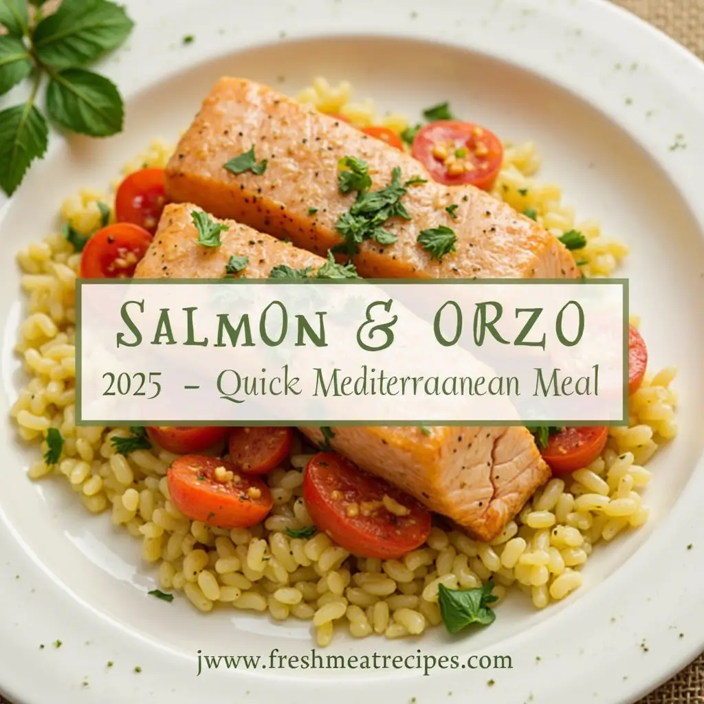 salmon and orzo