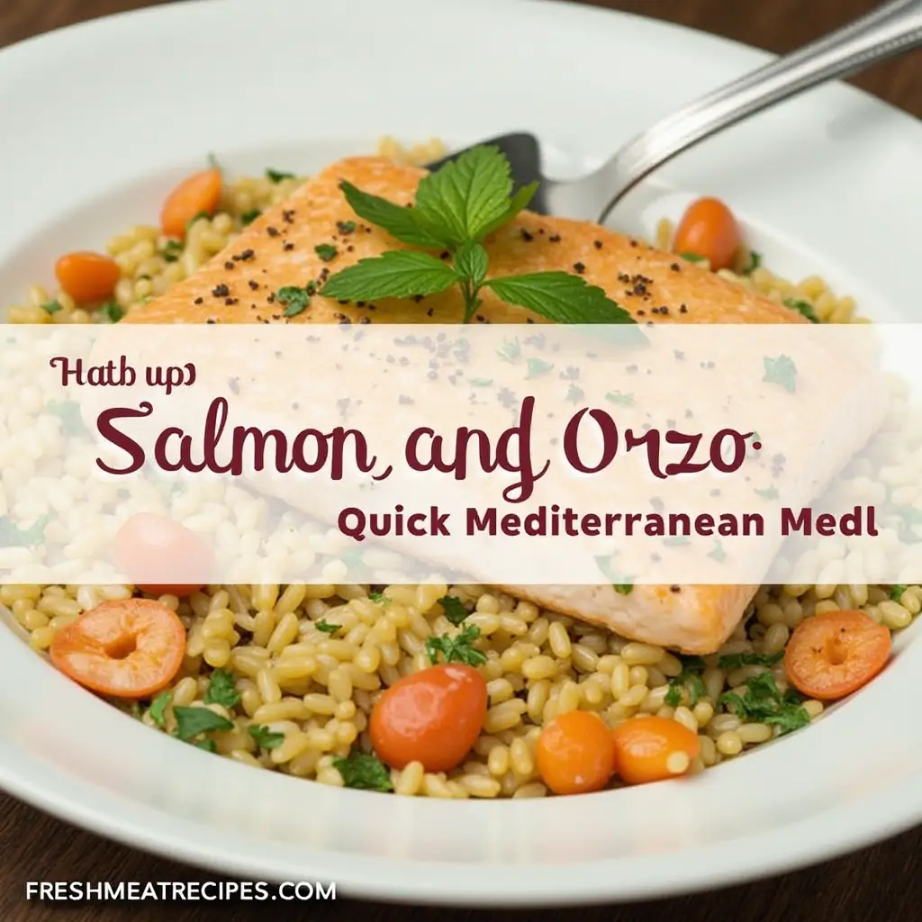 salmon and orzo