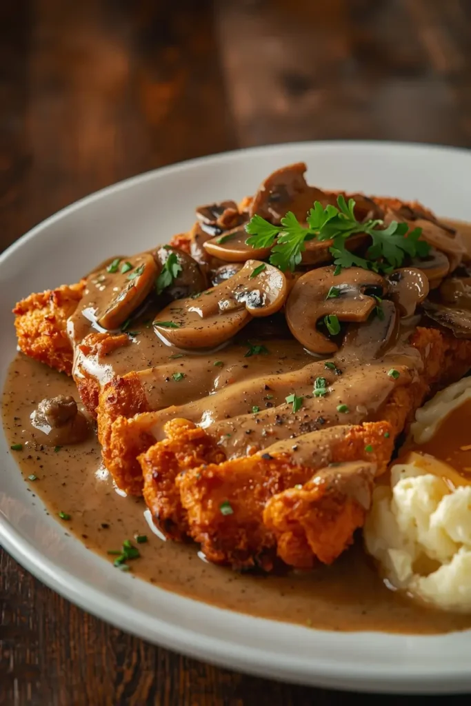 Fried Chicken Mushroom
