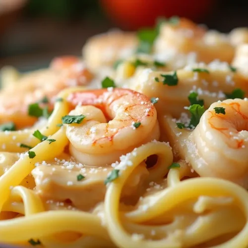 chicken and shrimp alfredo sauce