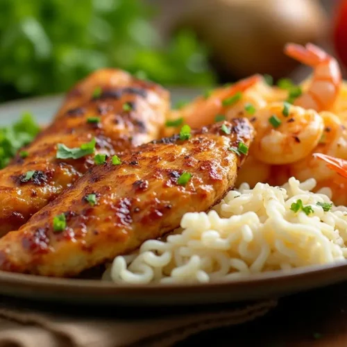 chicken and shrimp dishes