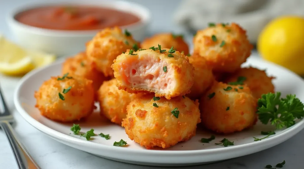 fried salmon bites