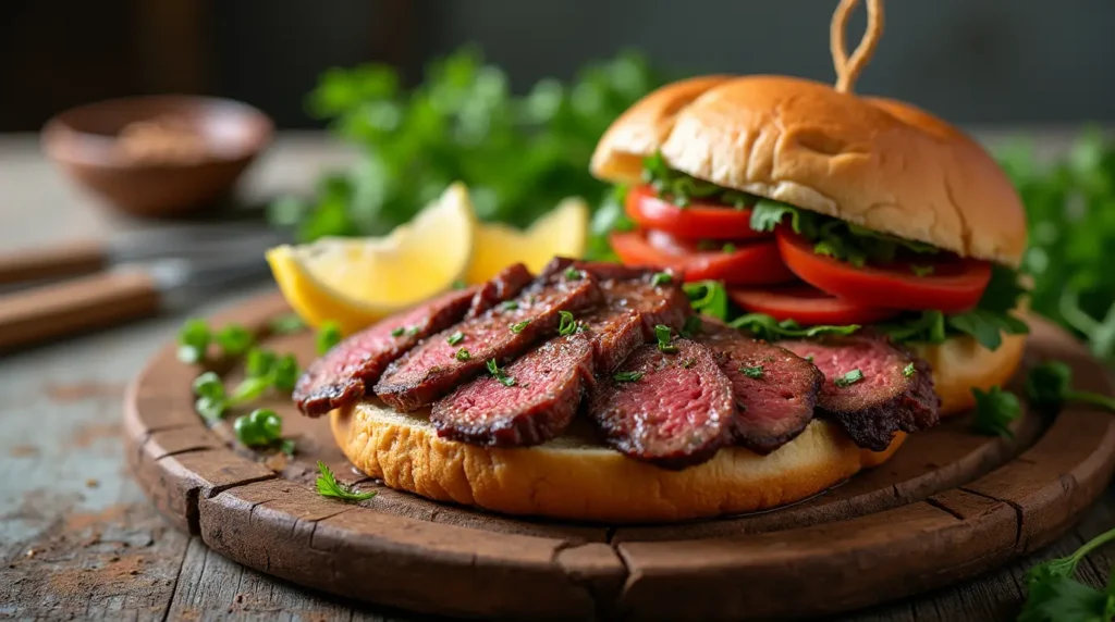 shaved steak sandwich