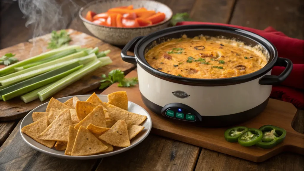 Crockpot Buffalo Chicken Dip Recipe