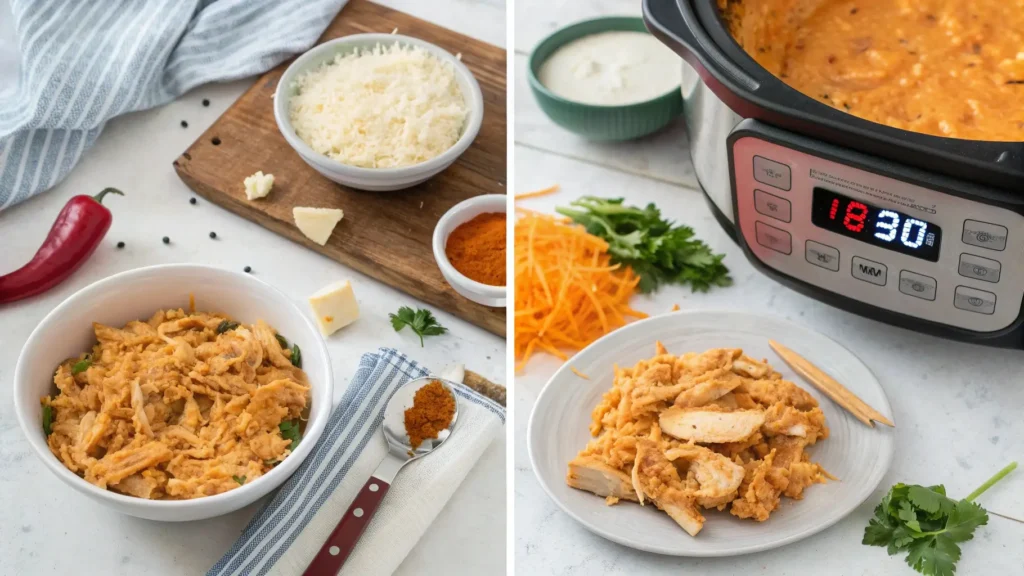 Crockpot Buffalo Chicken Dip Recipe