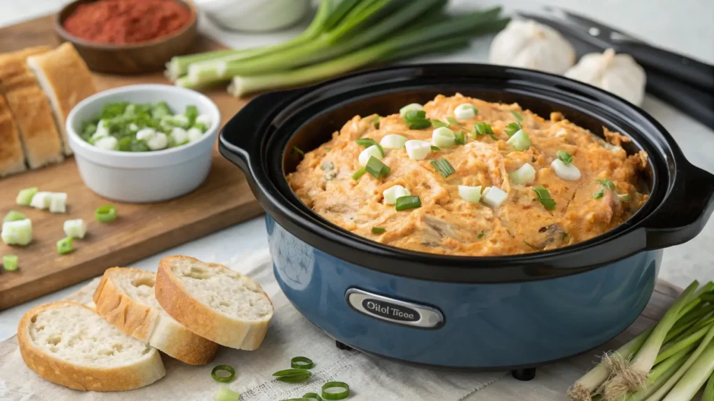 Crockpot Buffalo Chicken Dip Recipe