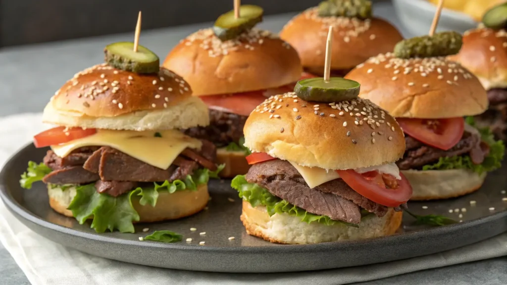 roast beef sliders