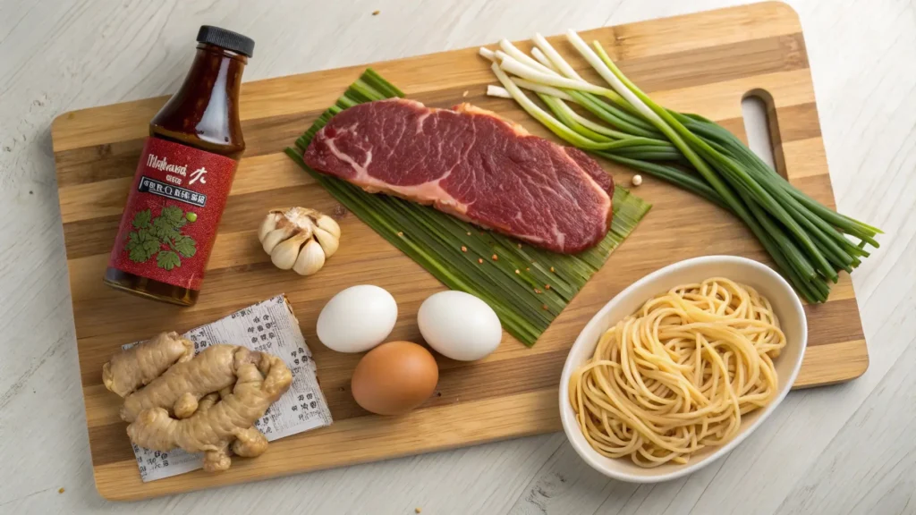 Spicy beef ramen