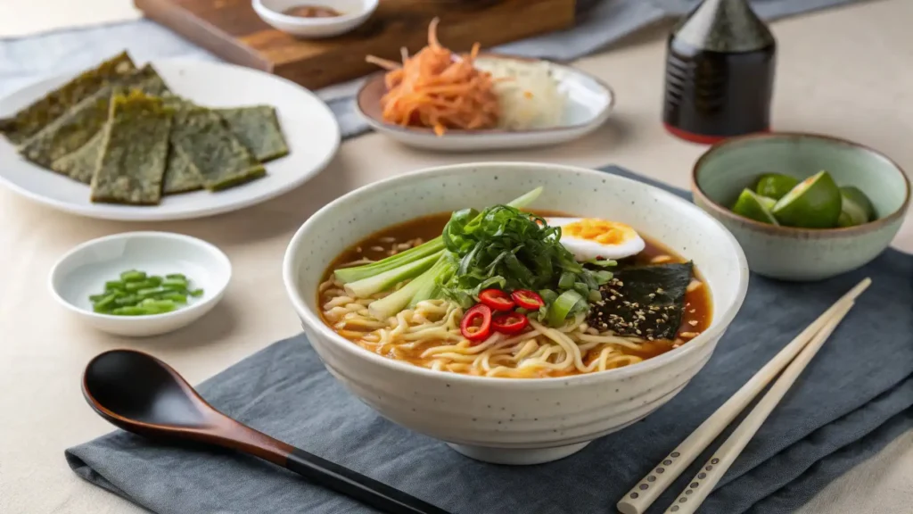 Spicy beef ramen 